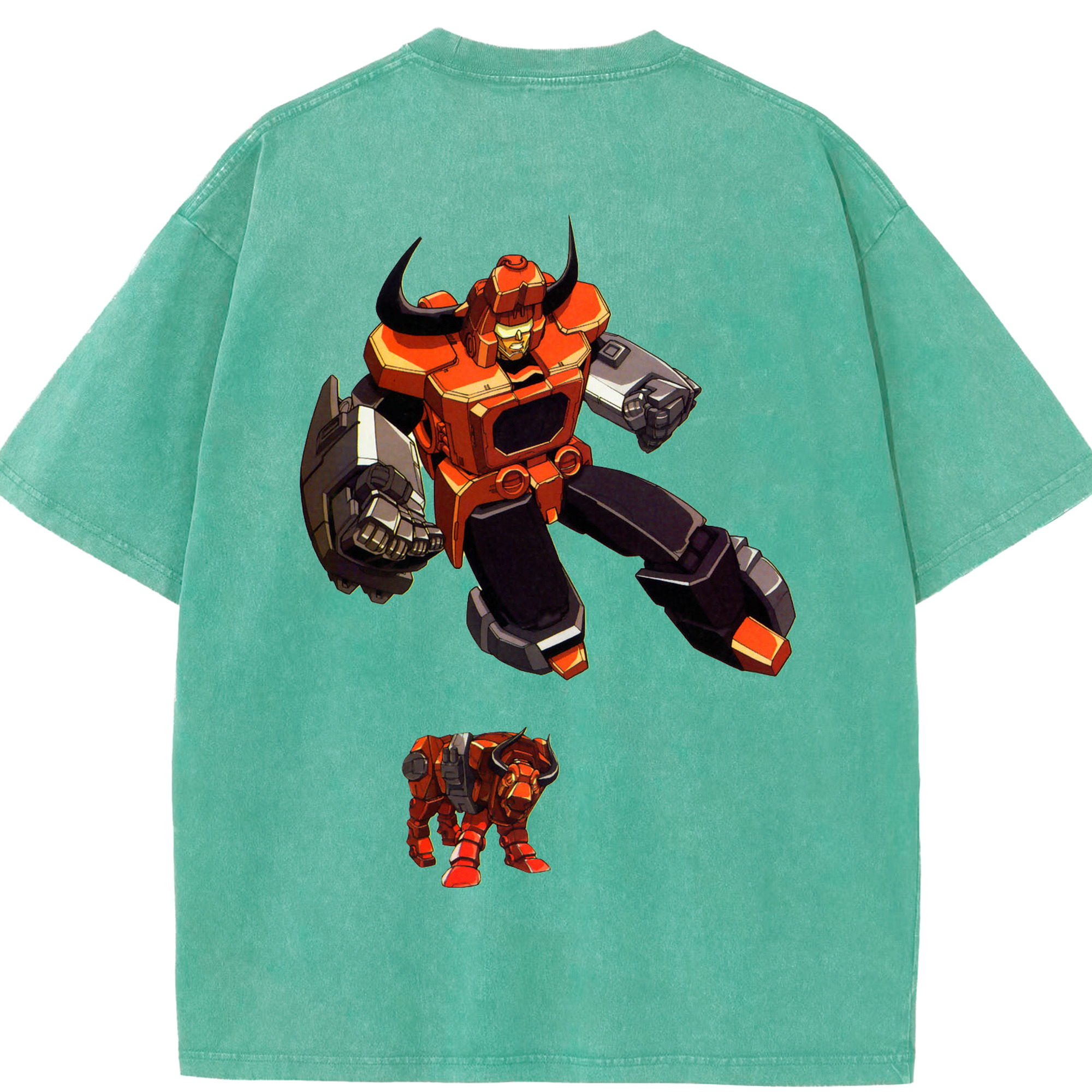 （画像用）  綿100% ヴィンテージ風 半袖Tシャツ（背面プリント）